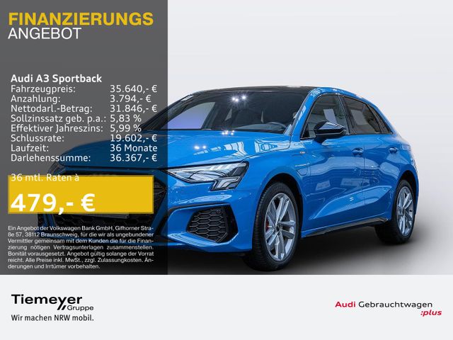 Audi A3 Sportback 45 TFSIe 2x S LINE LM17 NAVI+ BuO G