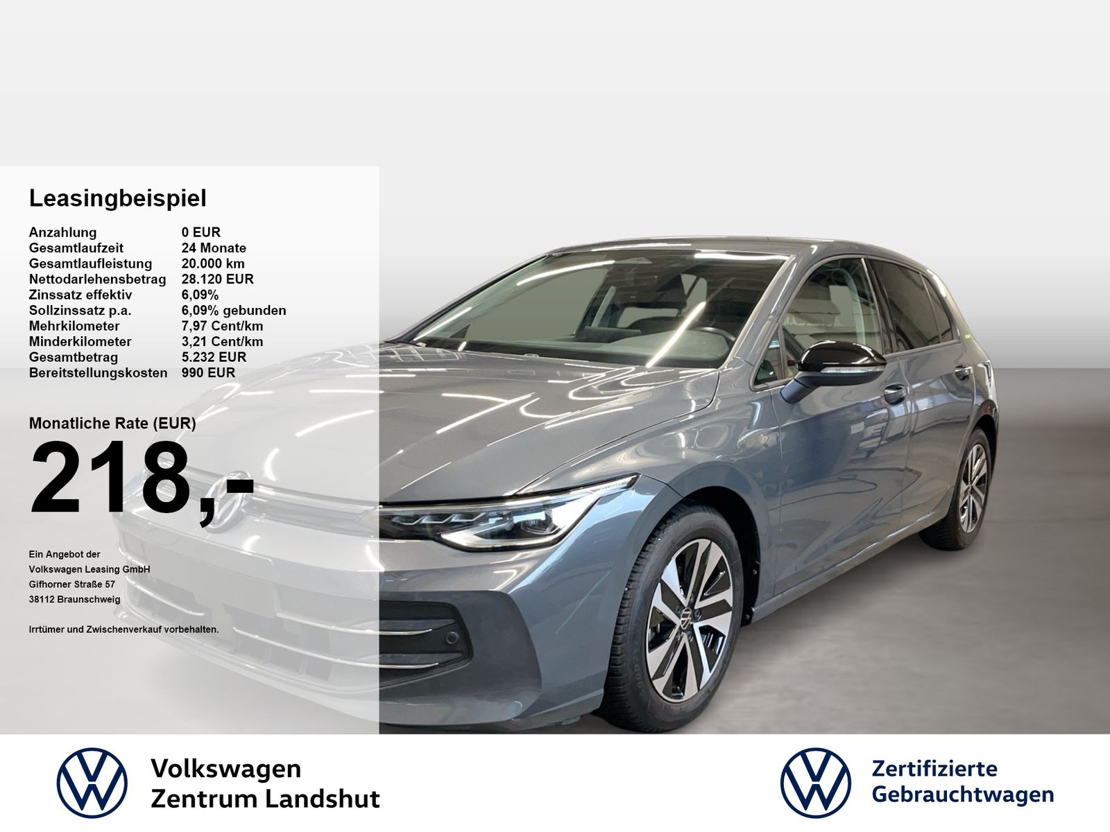 Volkswagen Golf VIII 1.5 eTSI DSG Life ENERGY ACC AHK AUT