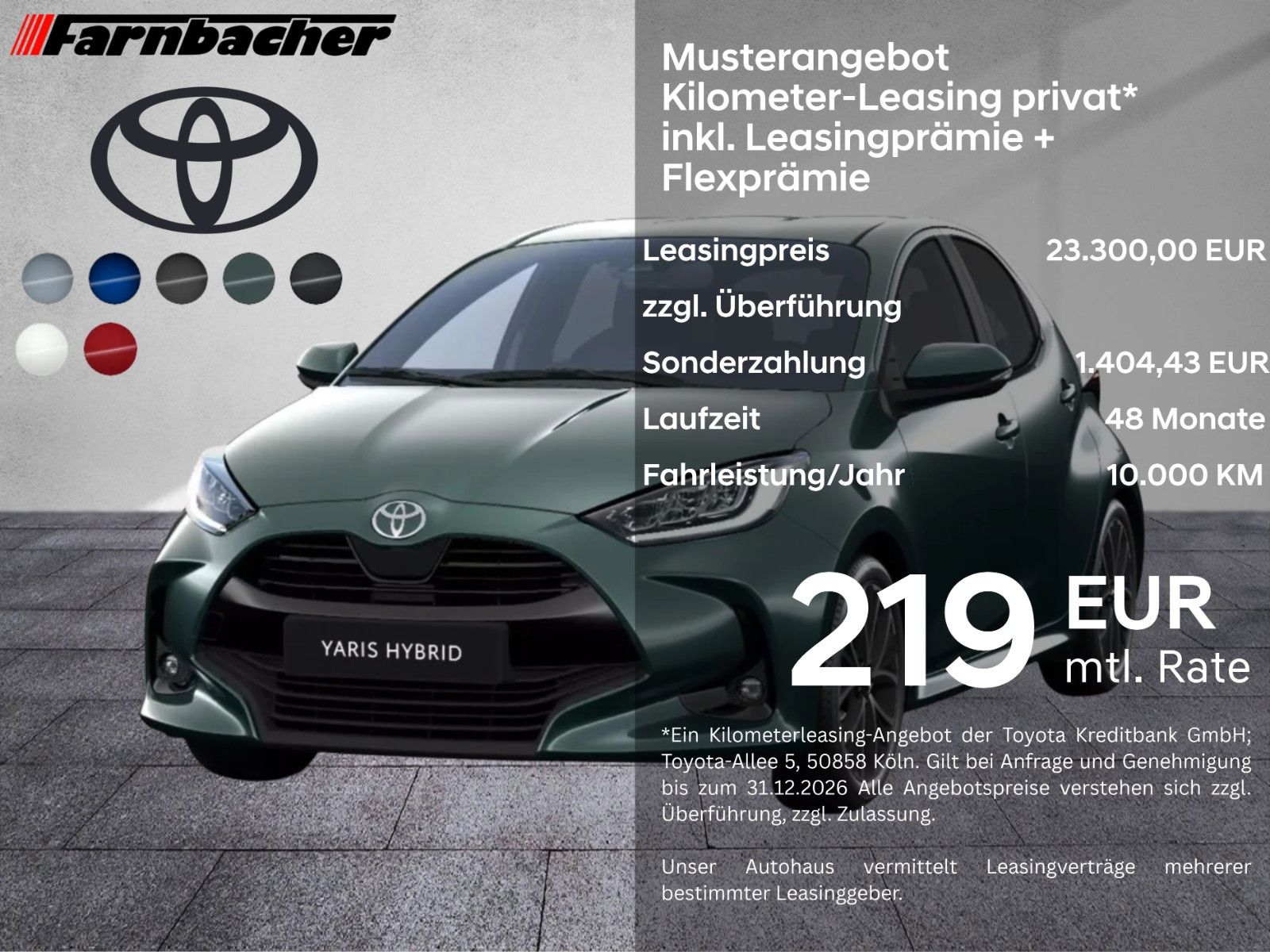 Fahrzeugabbildung Toyota Yaris 1,5 Hybrid Teamplayer *Technikp+SHZ+PDC+RF
