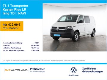 Volkswagen Leasingangebot: Volkswagen T6.1 Transporter Kasten Plus LR lang TDI | NAVI