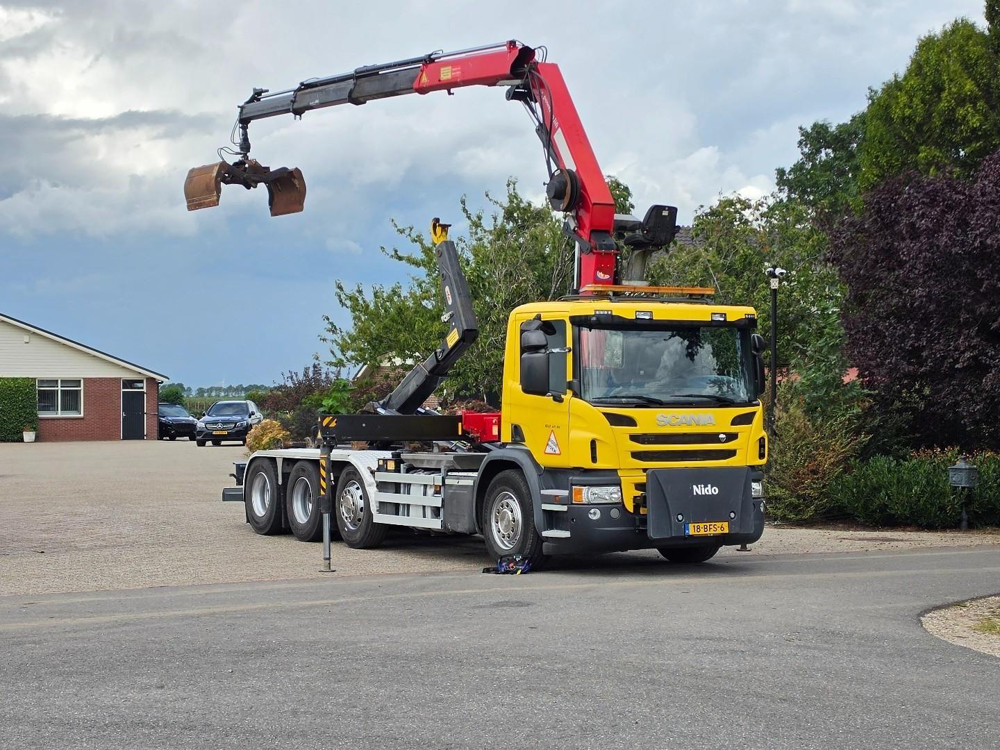 Scania P450 8x2!! KRAN/HAKEN!! EHEMALIGER GEMEINDEKRAN!