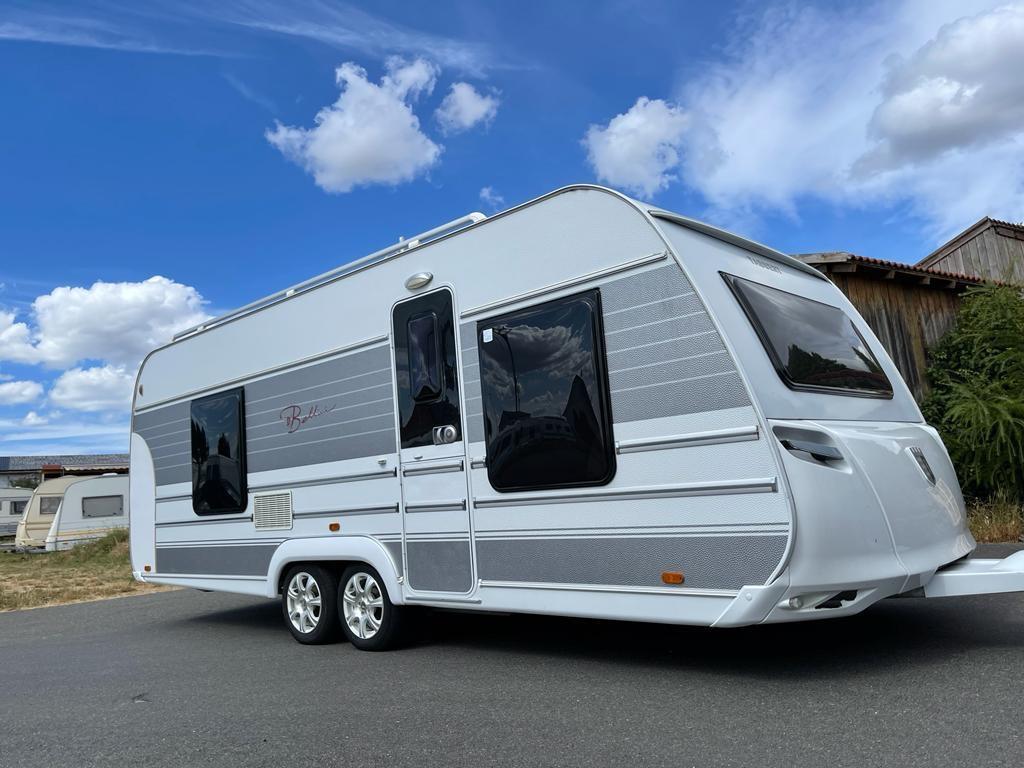 Tabbert Bellini/Duschkabine/WC/Gr Kūhlschk/Leder/Alu