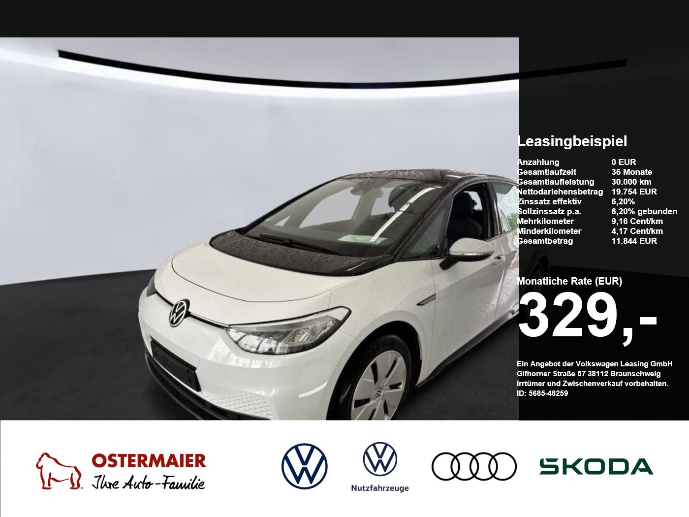 VW ID.3 PURE PERFORMANCE 150PS ACC.NAVI.2xPDC.LED.L