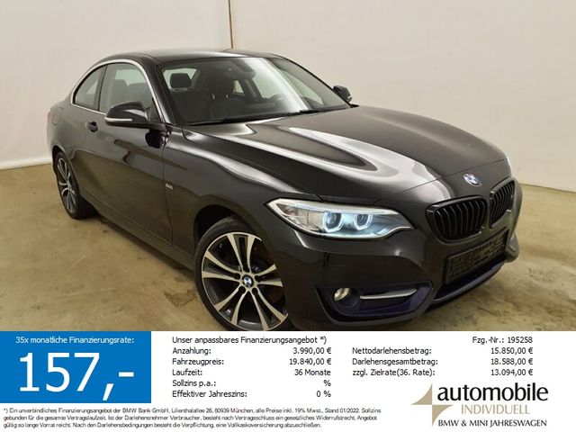 BMW 230i A Coupe Sport Line Leder Xen Navi Bluetooth