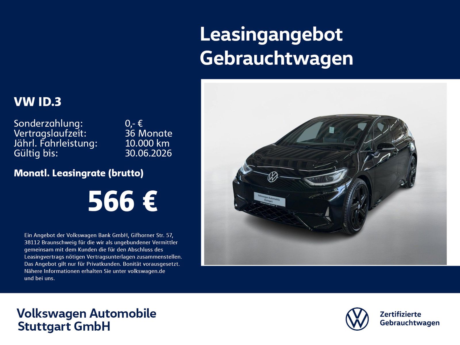 Volkswagen ID.3 GTX Navi Kamera ACC LED SHZ