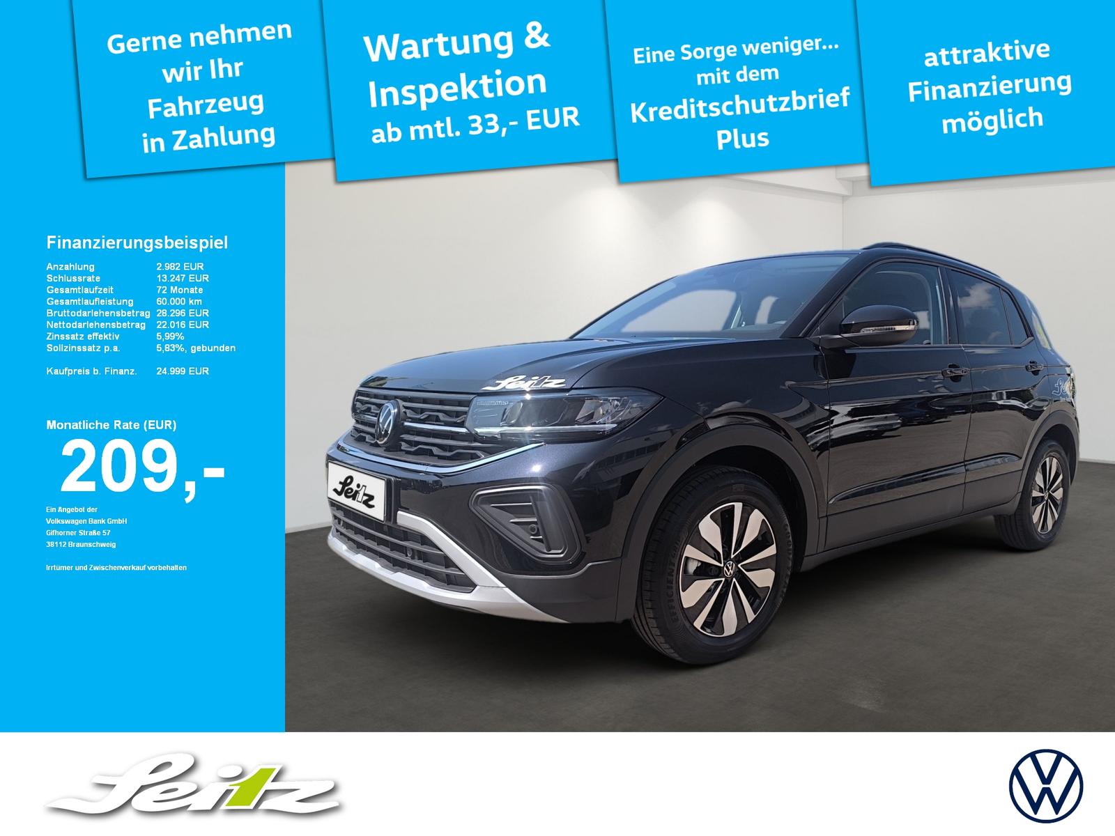 Volkswagen T-Cross 1.0 TSI Goal *NAVI*PDC*LED*SITZH*