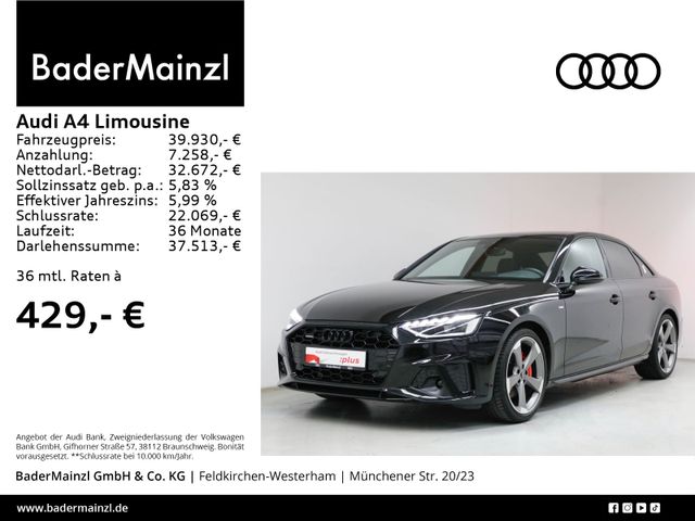 Audi A4 Limousine 40 TDI quattro S line HUD Pano B&O