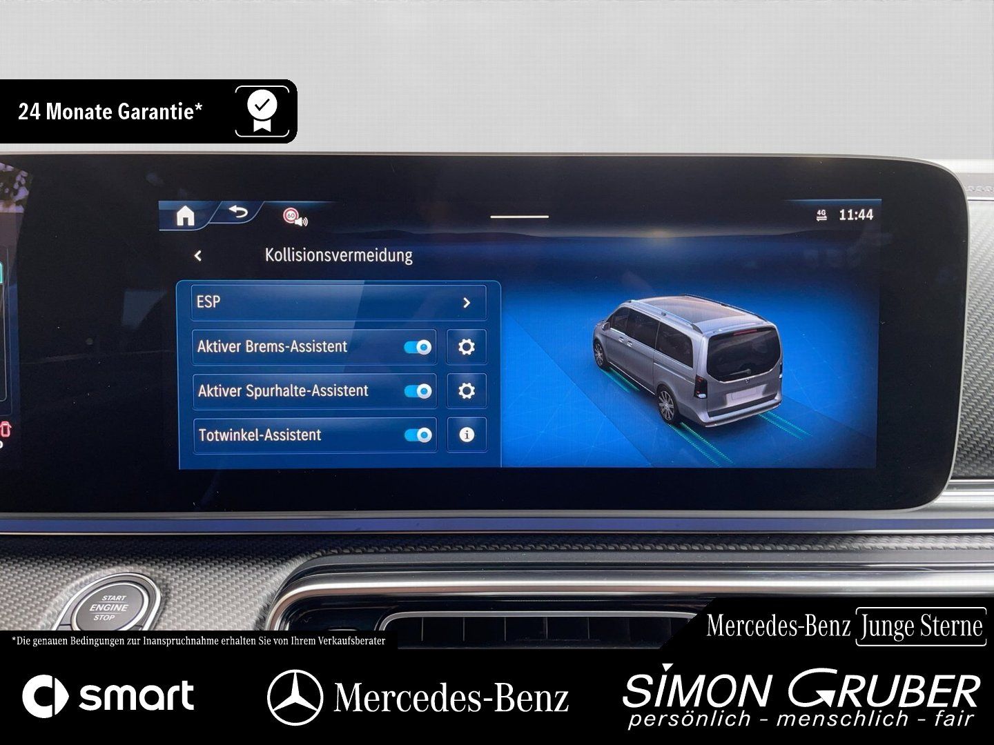 Fahrzeugabbildung Mercedes-Benz V 250 d 4M Avantgarde lang AMG Pano Burm 6Sitze