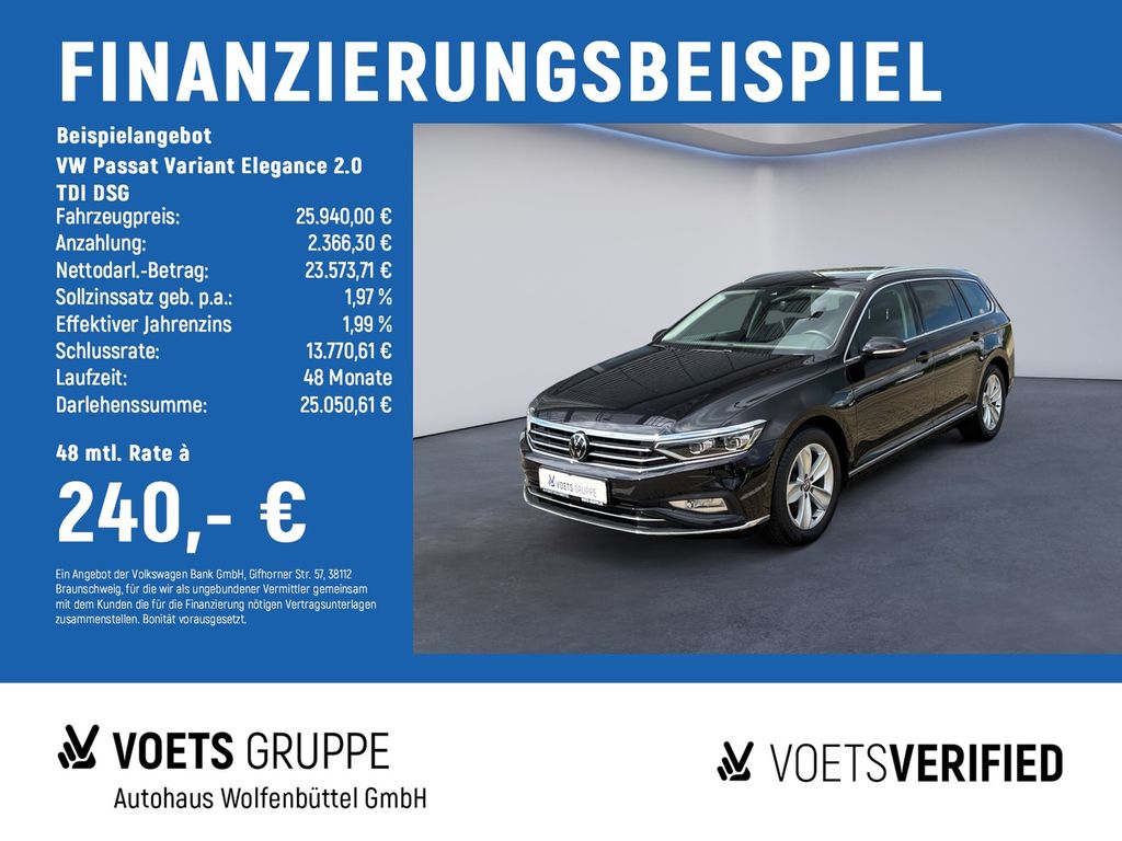 Passat Variant Elegance 2.0 TDI DSG LED+CAM+NAV