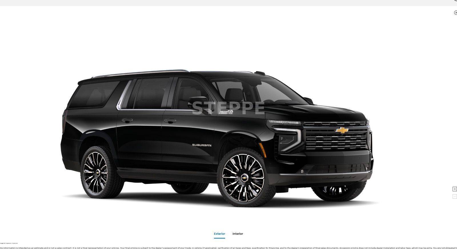 Chevrolet MY26 Suburban 6,2 High Country AHK  24" Luftfed.