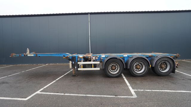 D-TEC 3 AXLE CONTAINER TRANSPORT TRAILER EXTENDABLE 45