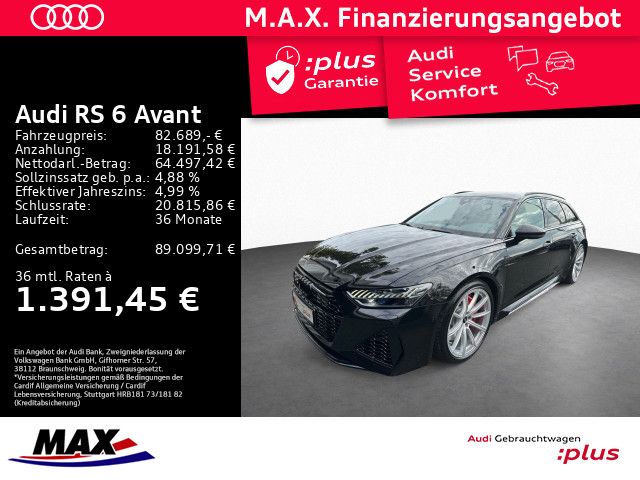 RS6 Avant 280 KM/H+HD MATRIX+AHK+LUFT+WABEN+B&O+