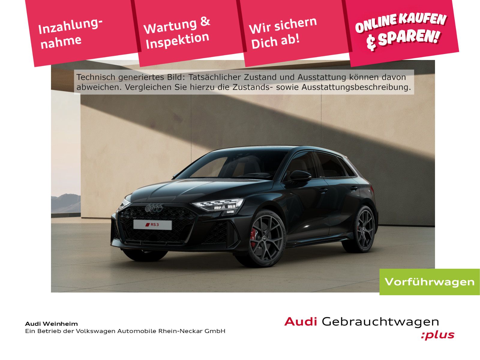Audi RS 3 Sportback 2.5 TFSI  quattro Pano Navi Kamer