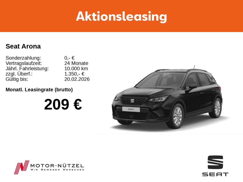 Arona 116PS DSG/ SHZ/ KESSY/ LED/ PDC hinten