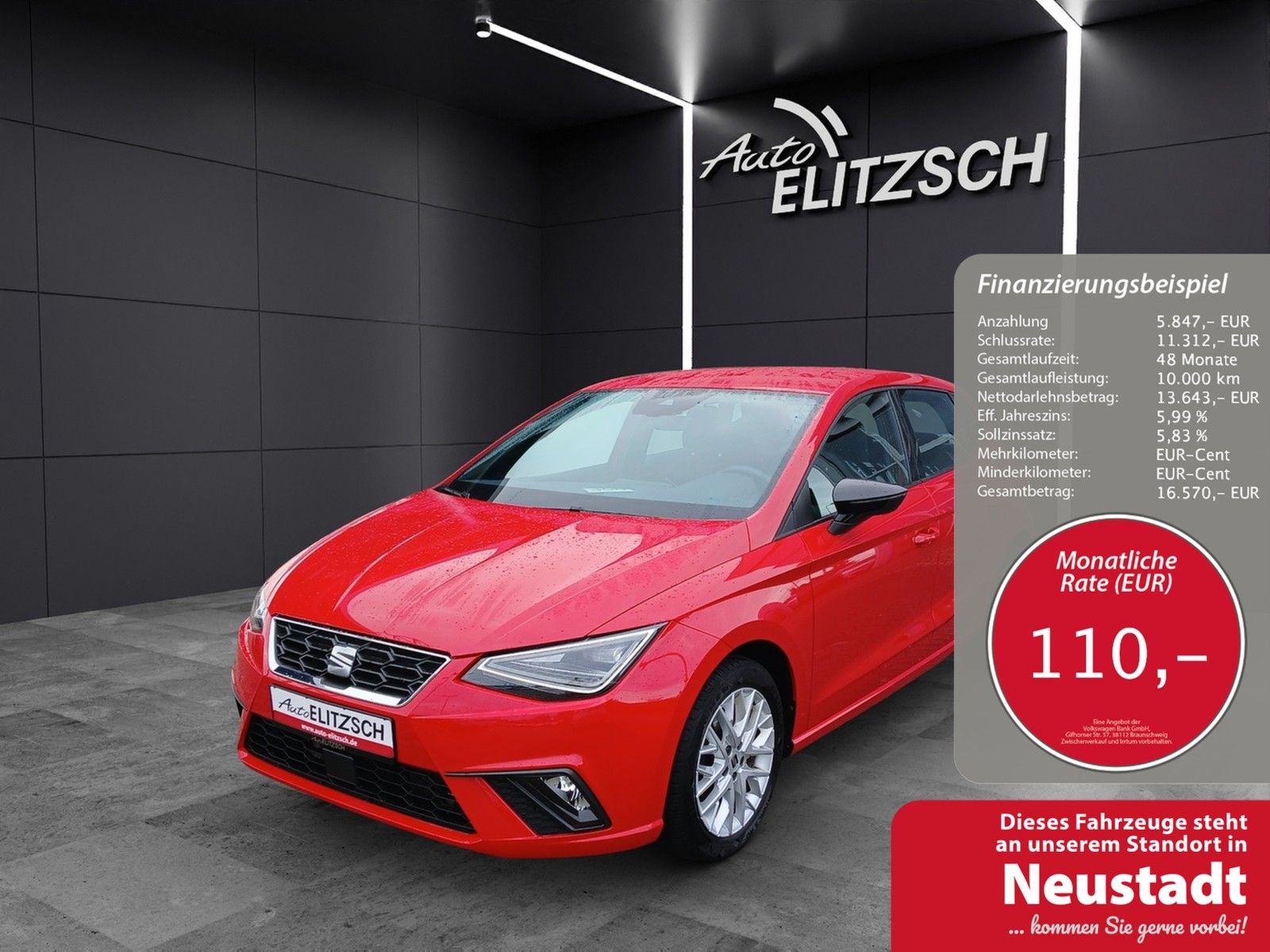 Fahrzeugabbildung SEAT Ibiza TSI FR-Line DSG LED Navi AID GRA PDC SH