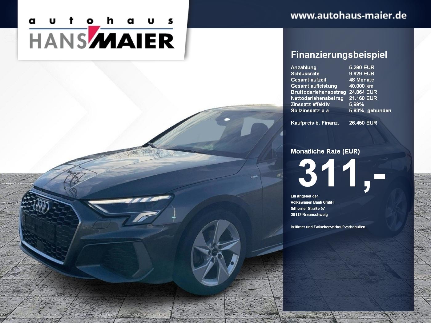 Audi A3 Sportback TDI S line S tronic LED Kam 8fach