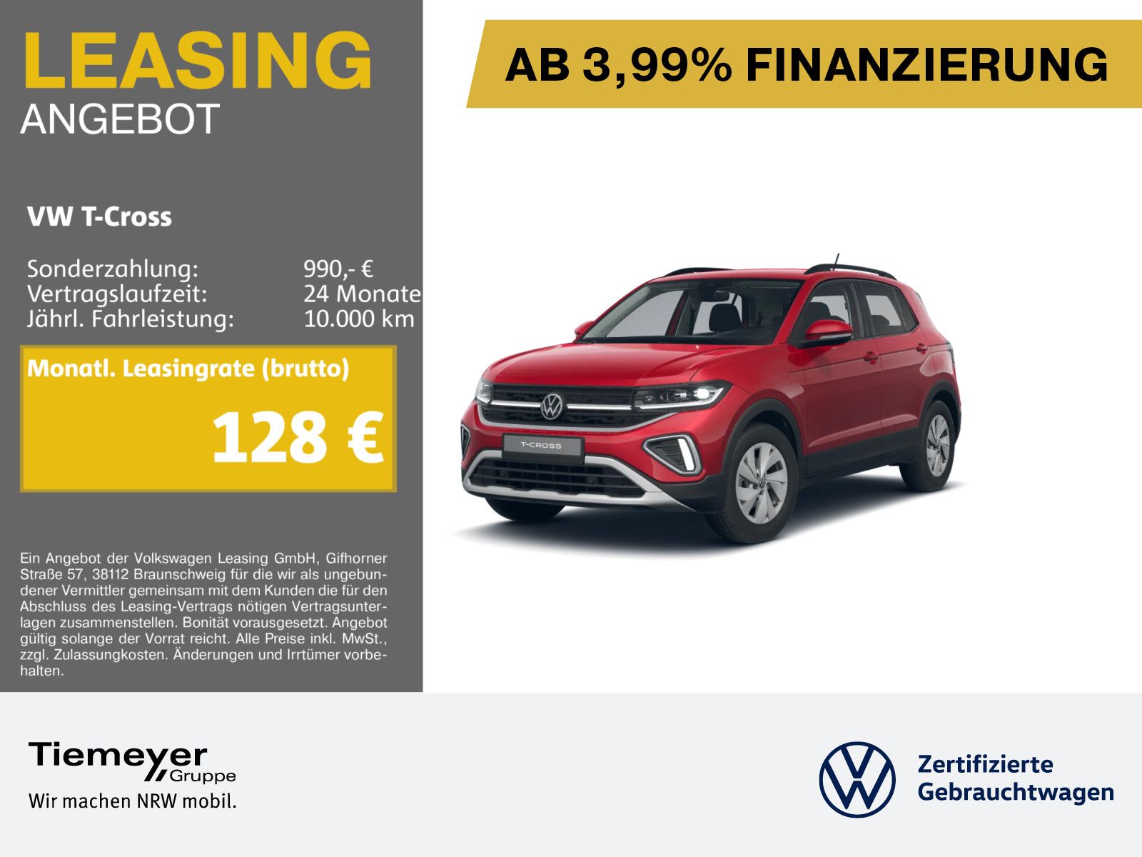 Volkswagen T-Cross 1.0 TSI LIFE MATRIX NAVI KAMERA