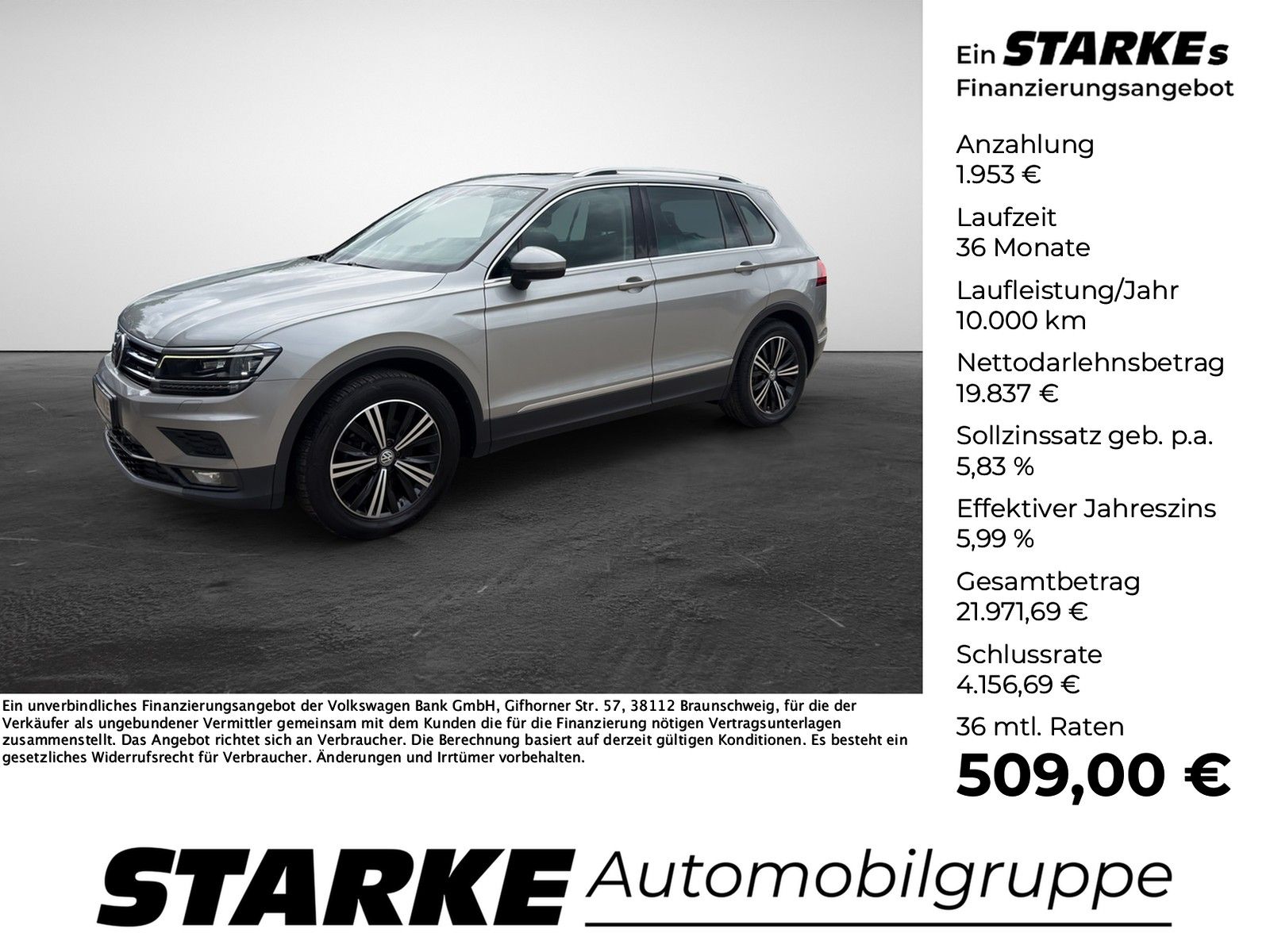 Volkswagen Tiguan  2,0 l TDI DSG 110 kW Highline  Panodach 