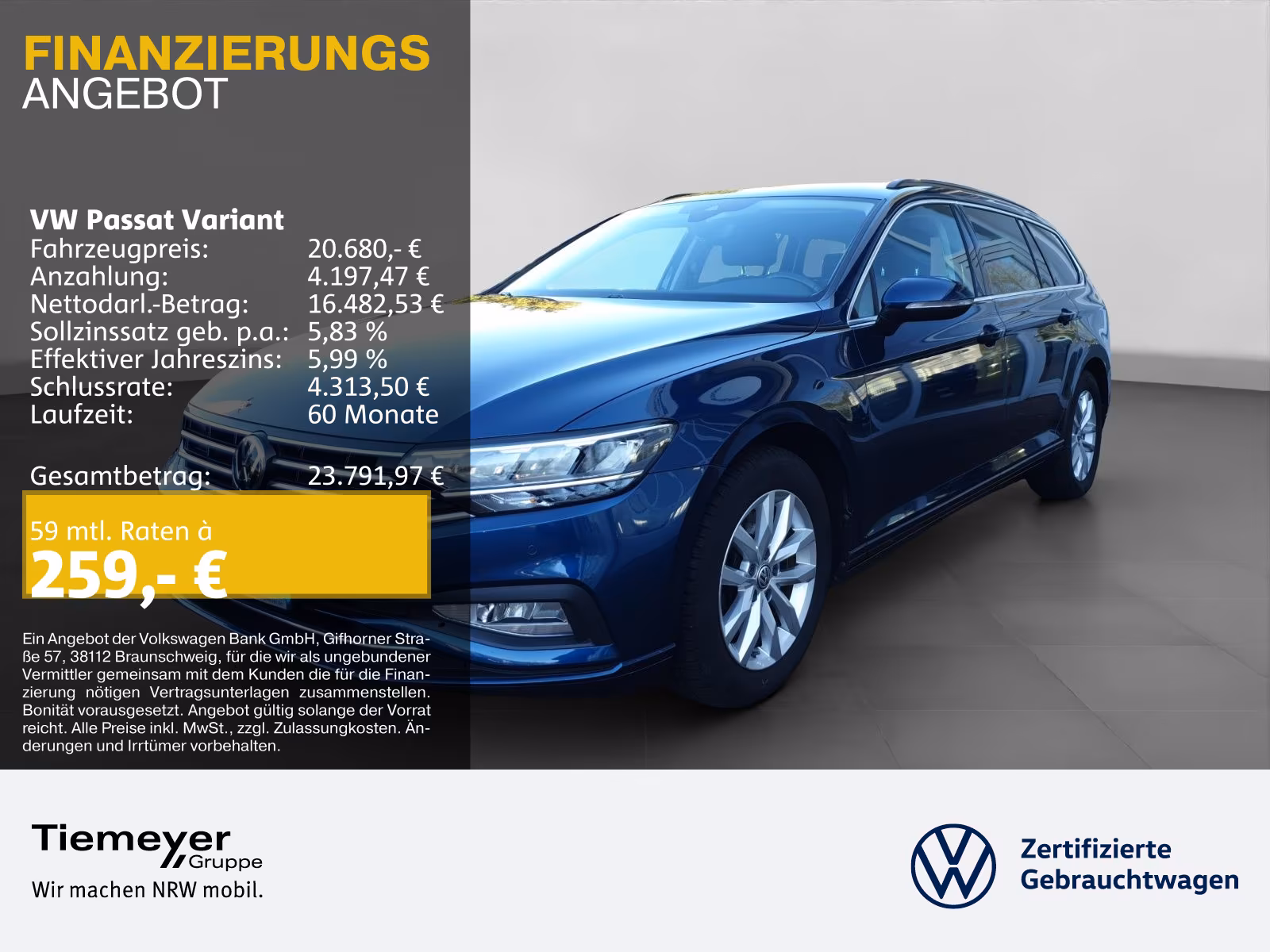 Volkswagen Passat Variant 1.5 TSI DSG BUSINESS AHK NAVI ACC