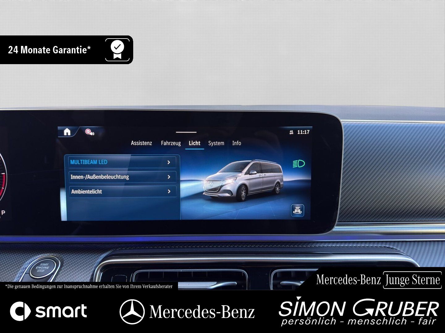 Fahrzeugabbildung Mercedes-Benz V 250 d 4M AMG Night Standhzg Burm eTüren 7Sitze