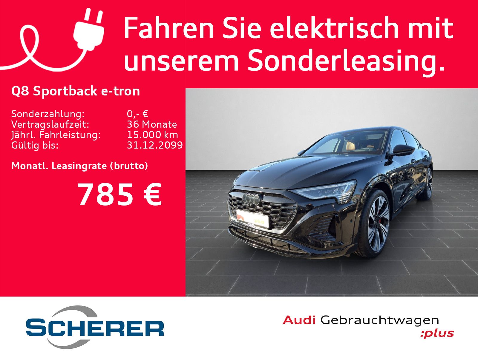 Audi Q8 Sportback e-tron S line 55 e-tron quattro PAN