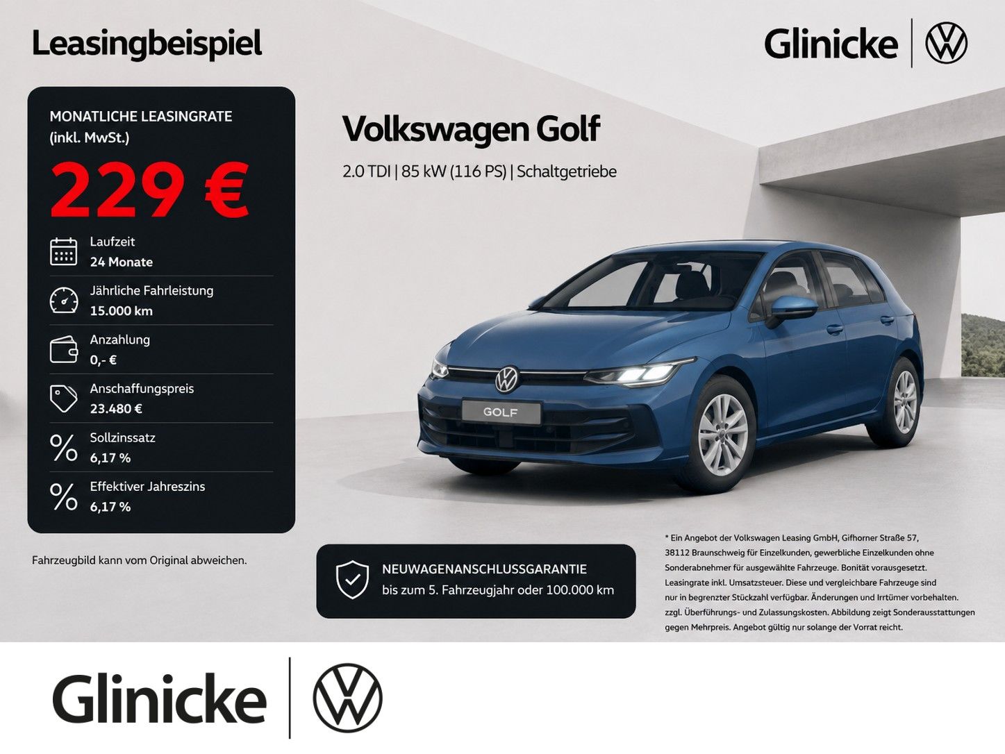 Volkswagen Golf VIII 2.0 TDI RüKa SiHz PDC LED