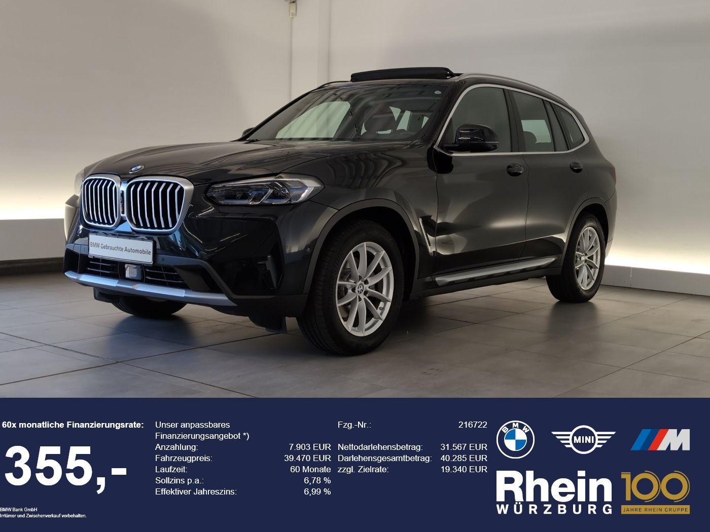 BMW X3 xDrive20i Navi/Laser/360°/RFK/Pano/ACC/SLI Na foto 1