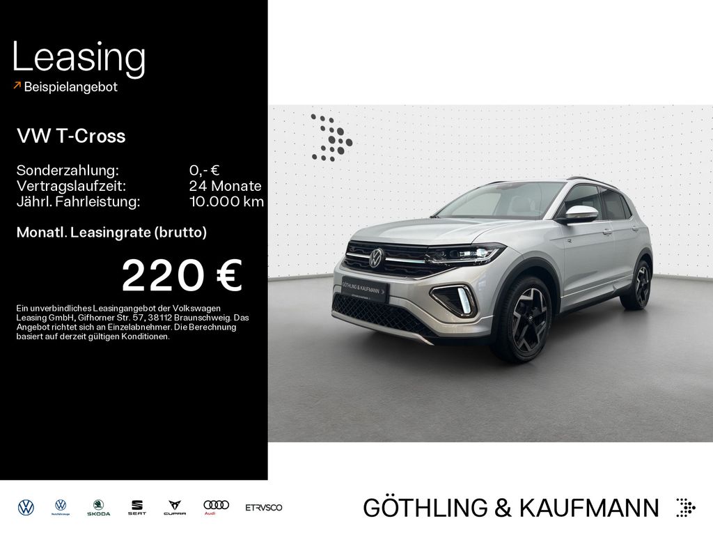 Volkswagen T-Cross 1.5 TSI DSG R-Line*Navi*AHK*Kamera*IQ-Li