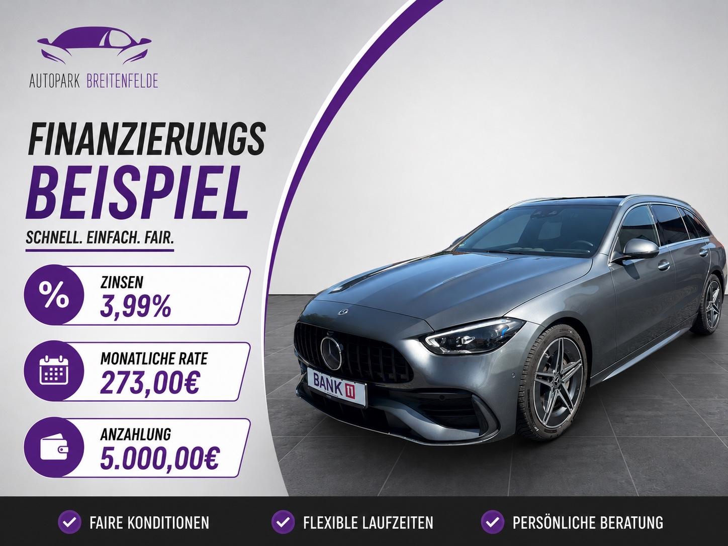 Mercedes-Benz C 220 d T-Modell MBGarant|Burmester|Pano|AMG