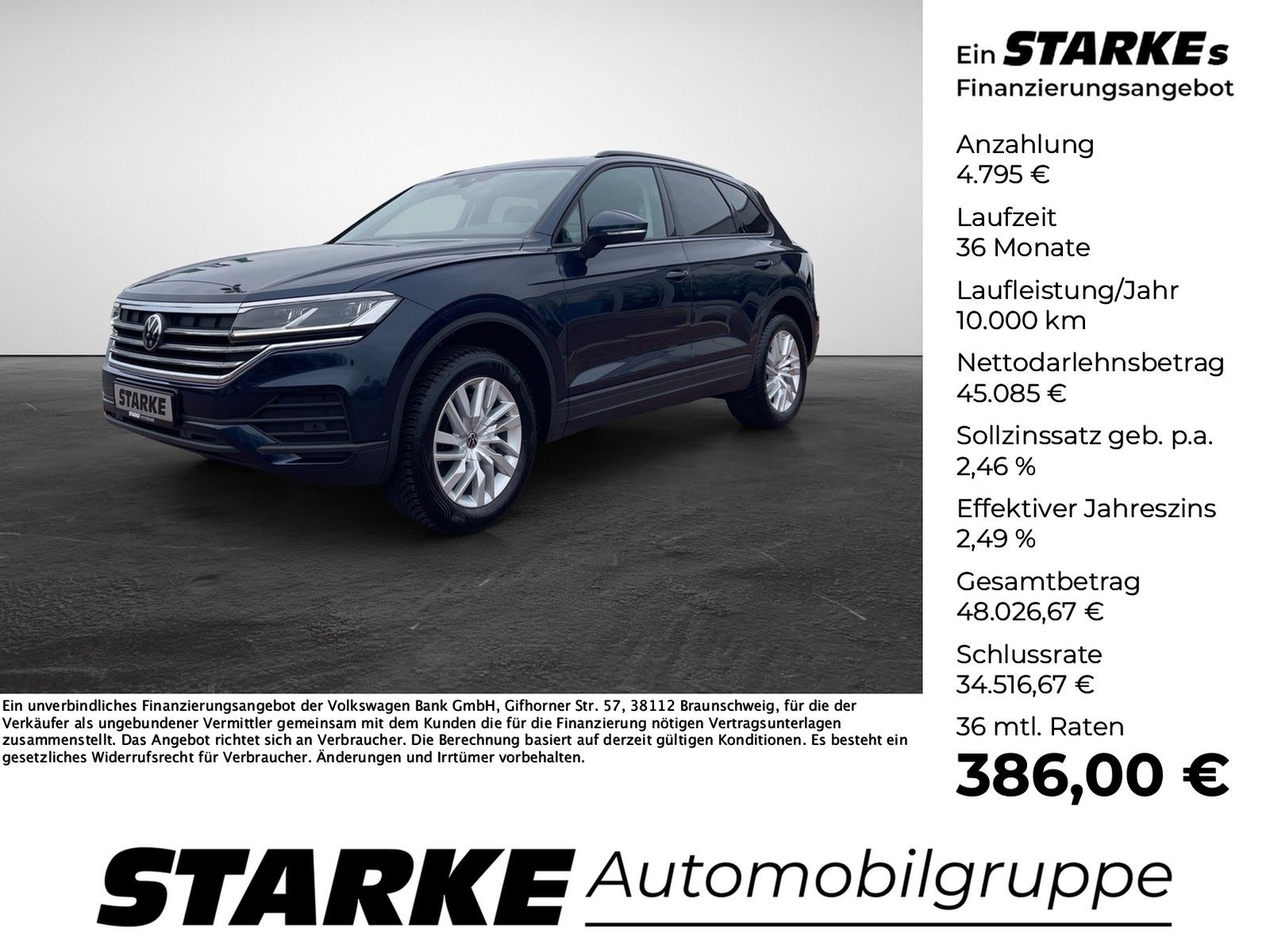 Volkswagen Touareg 3.0 TDI 4M  AHK Navi LED Leder Kamera PD