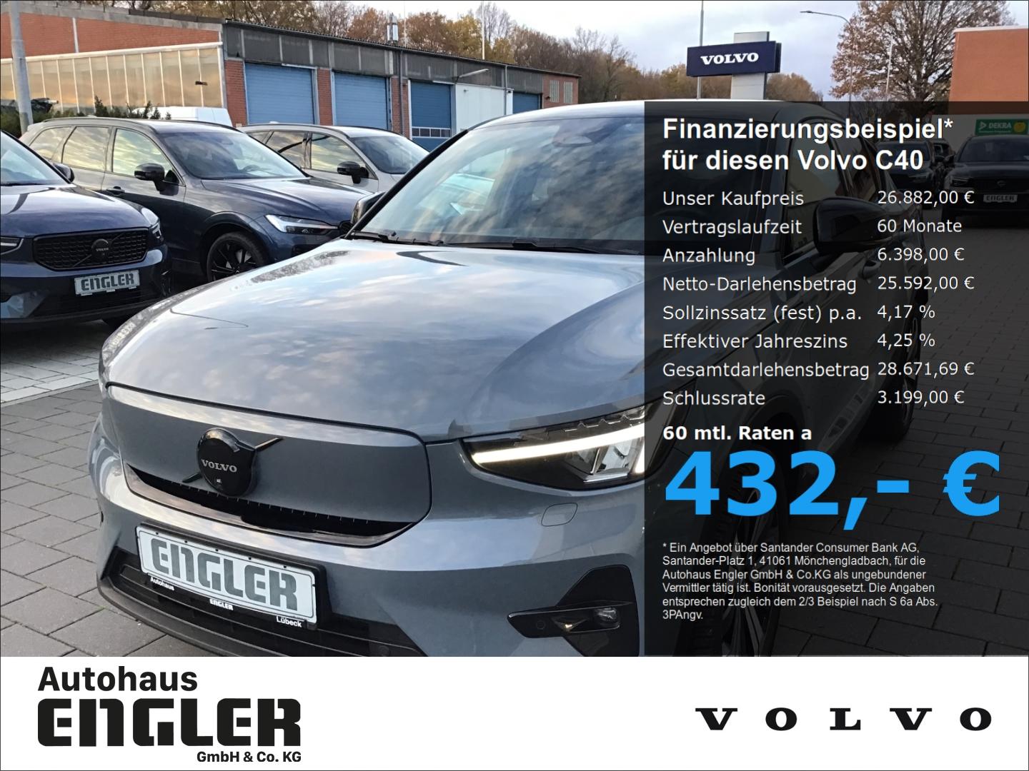 Volvo C40 Ultimate Recharge Pure Electric Stdhzg. Cam