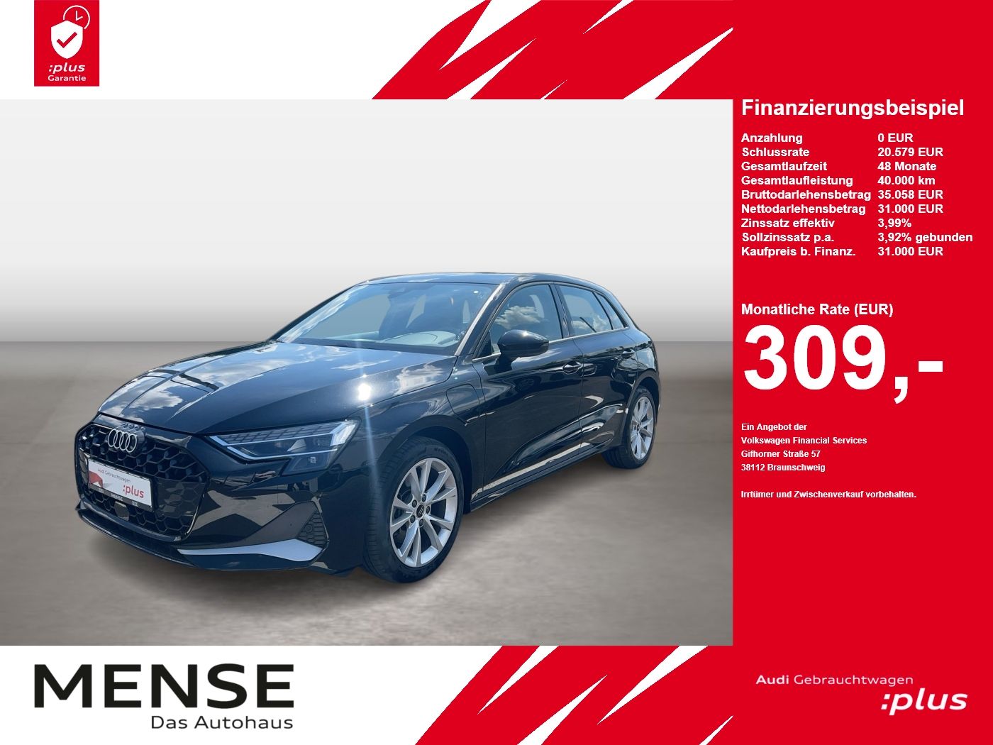Audi A3 Sportback 40 TFSI e S tronic Advanced ACC|LED