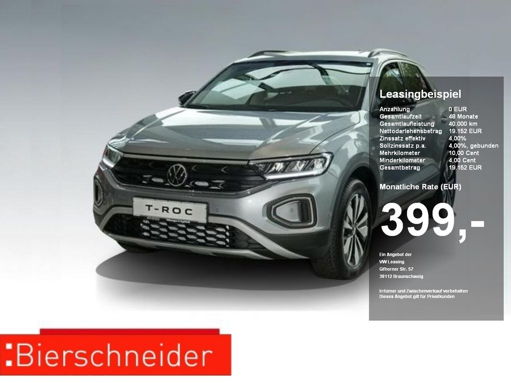 Volkswagen T-Roc 1.5 TSI Goal AHK NAVI KAMERA APP+DAB+AHK+V
