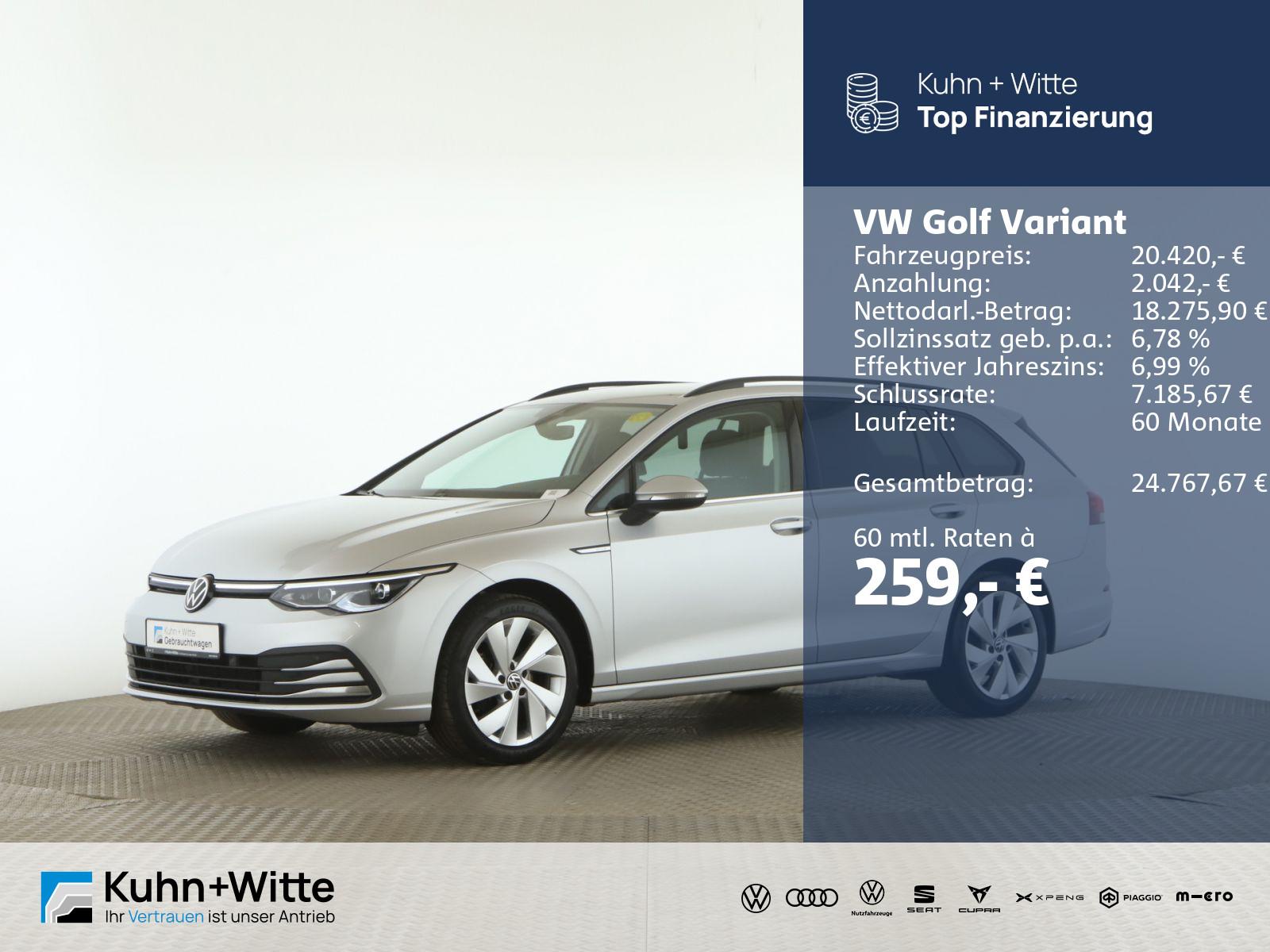 Volkswagen Golf VIII Variant 1.5 eTSI Style LED+PDC+Navi+Ap