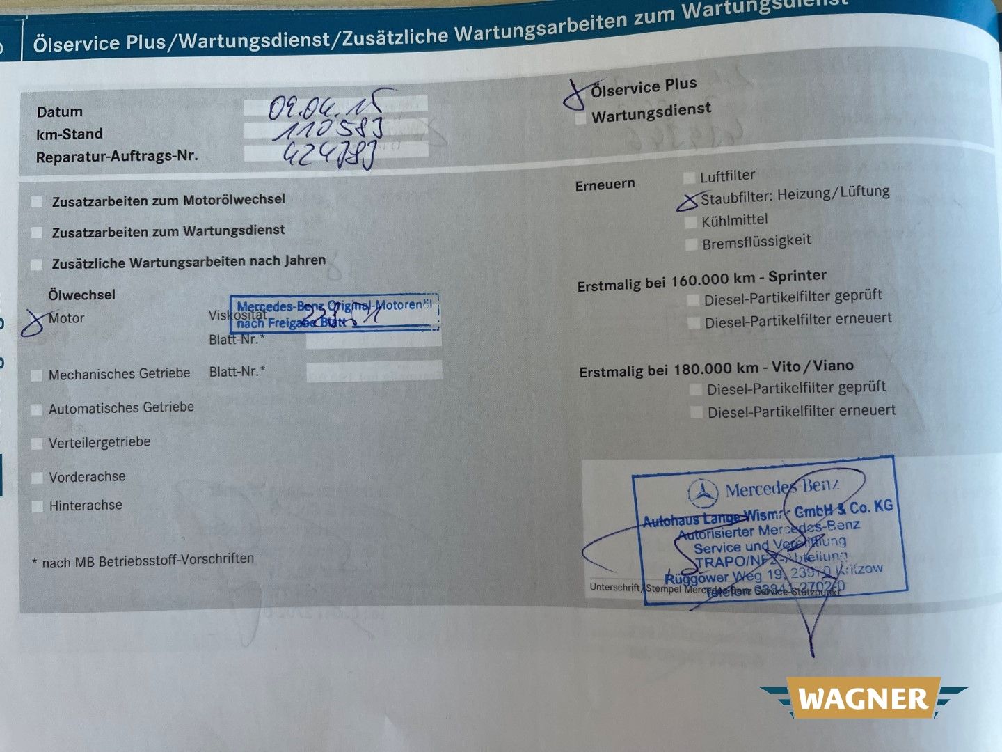 Fahrzeugabbildung Mercedes-Benz Vito Kasten 111 CDI lang Klimaanlage TÜV 06/2026