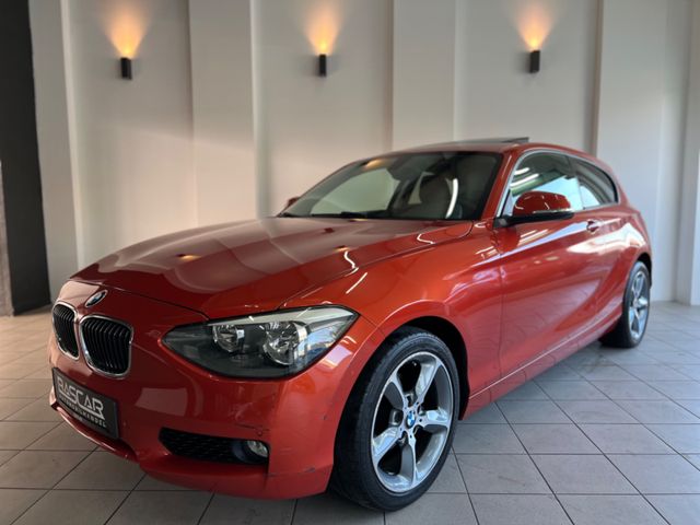 BMW 114i F20 PDC Schiebedach Valencia Orange