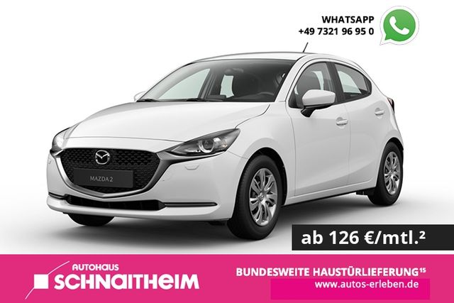 Ein Mazda 2 der zum Leasing angeboten wird.
