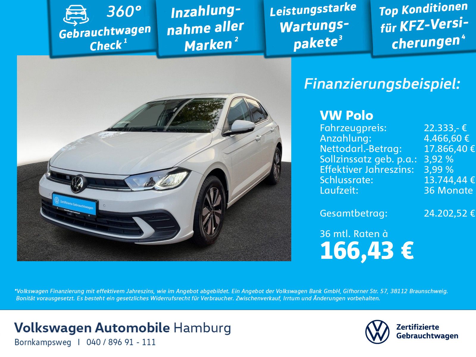 Volkswagen Polo 1.0 TSI Life DSG LED Navi Sitzheizung