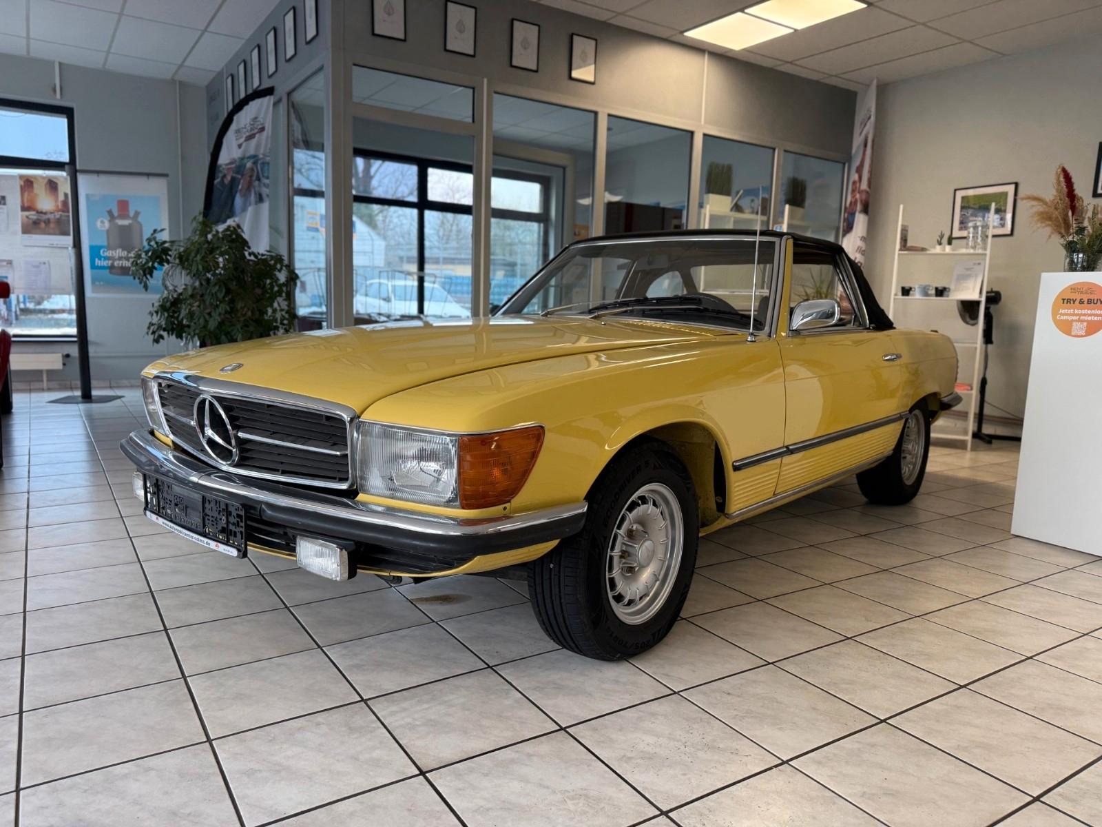 Mercedes-Benz 350 SL (R107) Cabrio 1. Hand, deutsches Fahrzeug