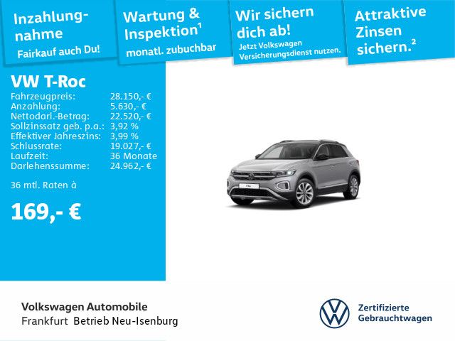 Volkswagen T-Roc 1.5 TSI DSG Style Navi LEDPlus DAB+ FrontA