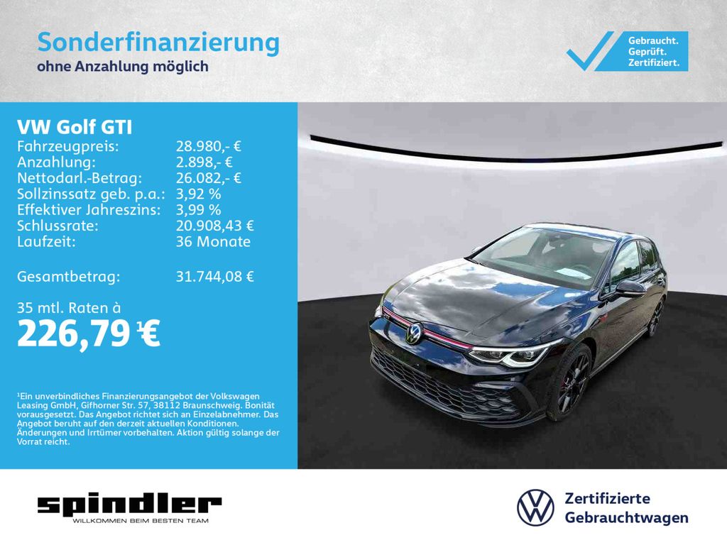 Golf VIII GTI 2.0 TSI / Pano, CarPlay, LED+, ACC
