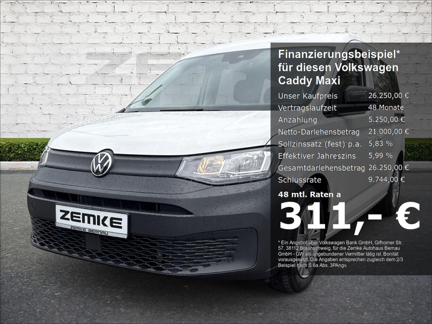 Volkswagen Caddy Maxi 2.0 TDI DSG AHK DAB SHZ Spurhalteass.