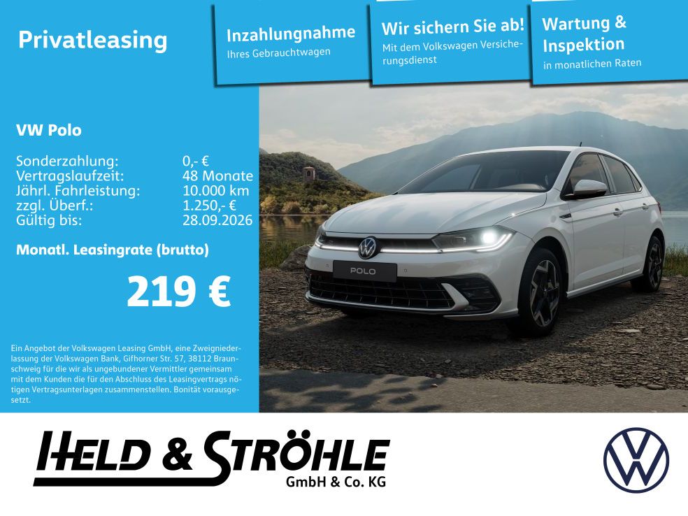 Volkswagen Polo R-Line 1.0DSG ACC SHZ RFK NAVI
