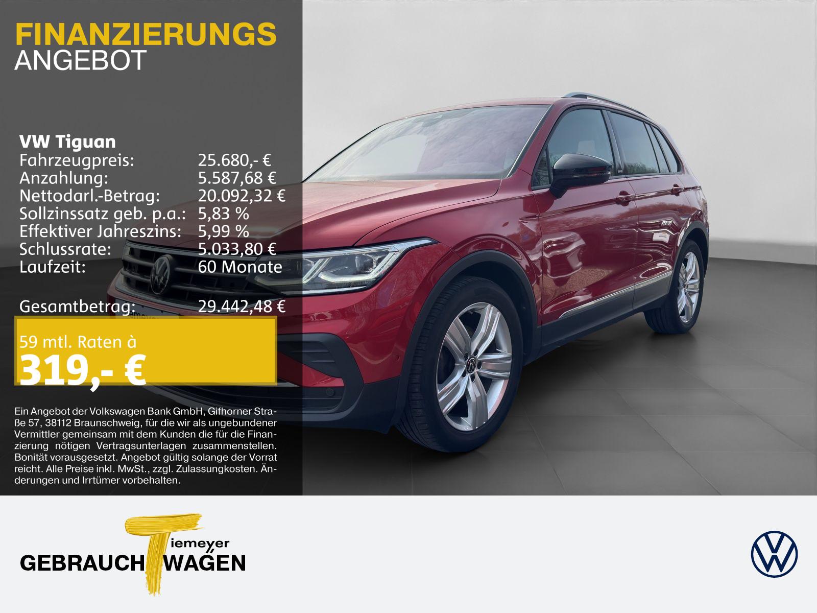 Volkswagen Tiguan 2.0 TDI DSG ACTIVE+ AHK MATRIX KAMERA eKL