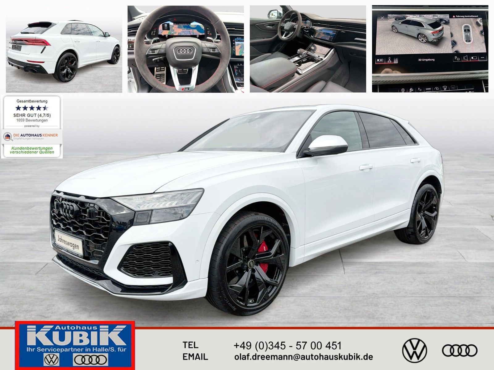 Audi RS Q8 4,0 TFSI V8 quattro+Optik schwarz plus+HD