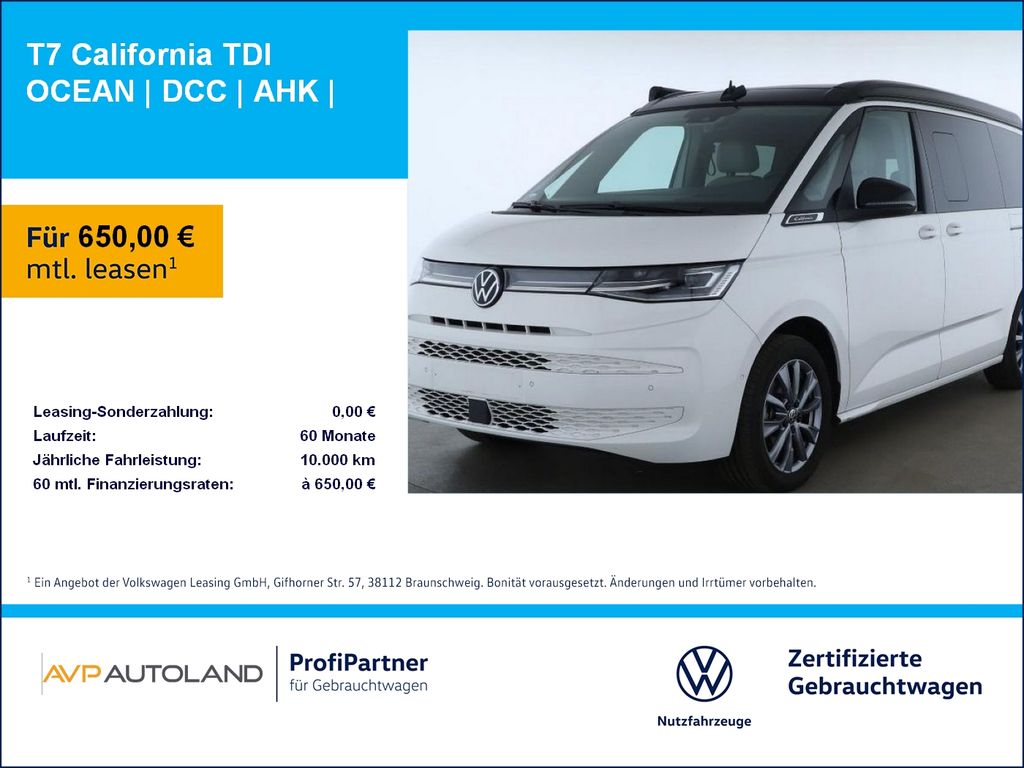 Volkswagen T7 California TDI OCEAN | DCC | AHK |