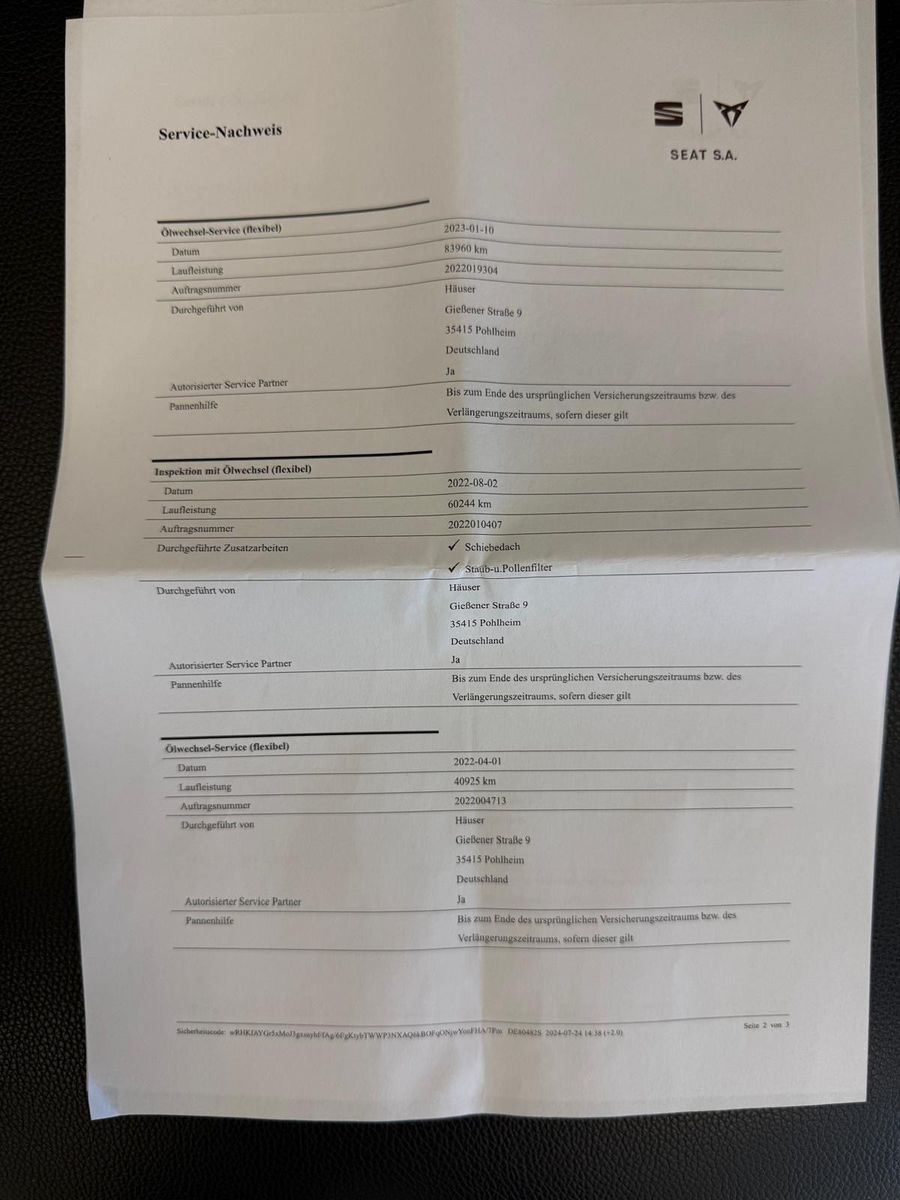 Fahrzeugabbildung SEAT Tarraco Xcellence/ PANORAMA/LEDER/AHK