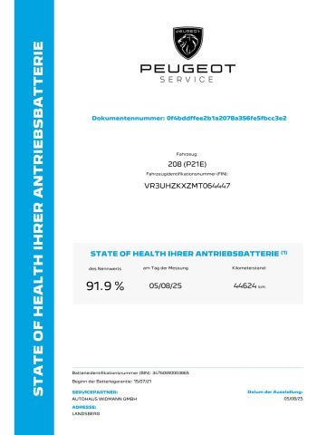 PEUGEOT 208 Elektromotor 136 Allure Pack