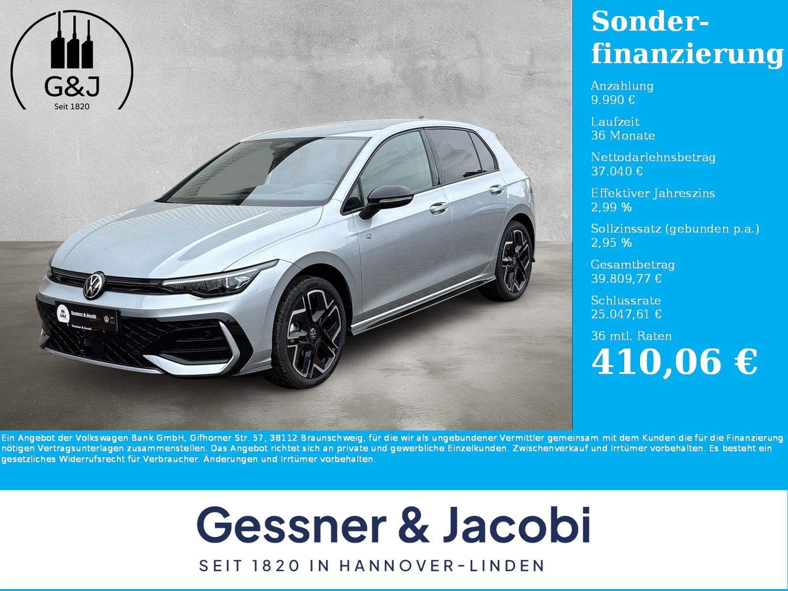 Fahrzeugabbildung Volkswagen Golf R-Line 1,5 eTSI 110kW 7-Gang DSG