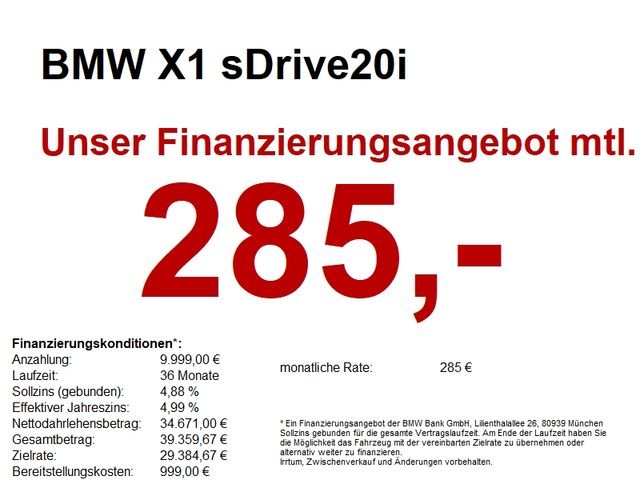 BMW X1 sDrive20i *SONDERAKTION*